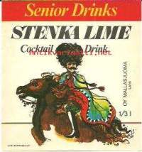 Stenka Lime Senior Drinks -   juomaetiketti