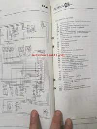 Lancia Prisma -Tekniset taulukkoarvot, Elektroninen polttoaineen suihkutusjärjestelmä weber I.A.W., Valvonta, sähkökytkentäkaaviot