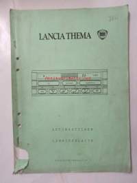 Lancia Thema -Automaattinen lämmityslaite, sähkökytkentäkaaviot
