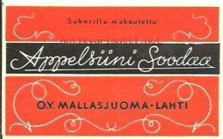 Appelsiini Soodaa -   juomaetiketti