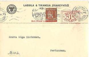 Lassila&amp;Tikanoja Oy   firmakortti  31.12.1931      firmakuori