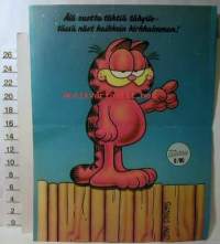 lehtiaukeama kuva karvinen garfield  6/90     älä suotta tähtiä tähyile                                     tässä näet kaikkein kirkkaimman !