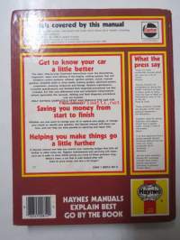 Vauxhall Cavalier (fwd) 1981 to 1986, 1297cc, 1598cc, 1796cc. Owners worksop manual.