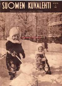 Suomen Kuvalehti 21.3.1942, nro 12.  Kansikuva:  Maaliskuun auringobpaistetta ja nuoskaa lunta