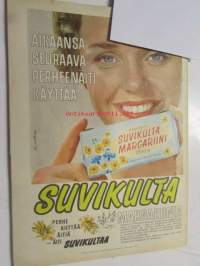 Kotiliesi 1963 nr 3 Helmikuu Kannessa kuva:  pitsinnypläystä opetetaan pikkutytölle. Ompeluohjeita: vuoteen taustalle seinän suojus. Koti observatoriossa (perhe