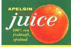 Apelsin juice ,  juomaetiketti