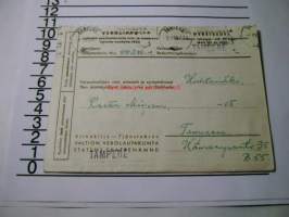 verolippu  19.12.1951