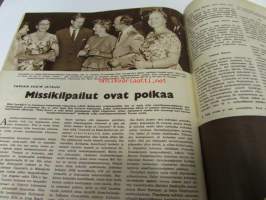 Suomen Kuvalehti 1959 nr 36, Rajan yli 15 vuotta sitten - Suomen Moskovaan lähetetty välirauhanvaltuuskunta kuvasarja, Eisenhower Euroopassa, Käbi ja Ingmar