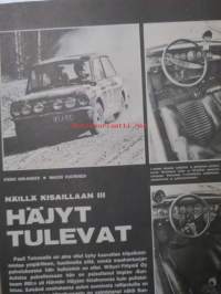 Vauhdin Maailma 1971 nr 1 -mm. Pika Wartburg Melkus RS 1000, Kipinät kohdalleen,  suuri rannekellojen testi hintatietoineen mm Zenith chronograph jne. Opel