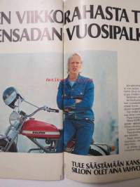 Vauhdin maailma 1975 nr 9 -sis. mm. seur. artikkelit / kuvat / mainokset; Suzuki Wankel, Lella Lombardi, MM-Motocross, Ford Escort, Solifer, Ari Vatanen