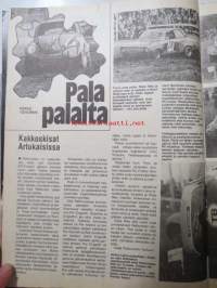 Vauhdin maailma 1975 nr 7 -mm. Kenneth Calenius esittelee sivuvaunut TT:n, paalupaikalla Pentti Airikkala?, Turbo meidän laskuumme, kiitos!, Ruotsin gran prix