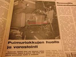 Koneviesti 1975 / 6. 26.3.1975.-sis,mm,Suomen suurin navetta,Jullas Kaarina.Traktorien rekisteröinti 1974.Pienet tiehöylät.Koetusselostuksia.ym