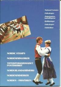 Yhteispohjoismaiset postimerlit - Pohjoismaiset kansallispuvut 1989  hieno
