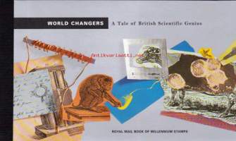 Englanti - Postimerkkivihko: World Changers, 1999. DX 23.  A Tale of British Scientific Genius. Brittiläisistä keksijäneroista.