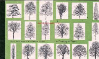 Englanti - Postimerkkivihko: A Treasury of Trees, DX 26, 2000.   Britannia, puiden aarreaitta.