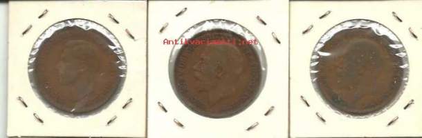 Englanti 1 penny 1920, 1927 ja  1938