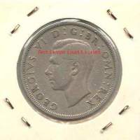 Englanti  1/2 crown  1948
