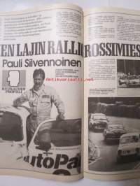 Vauhdin Maailma 1983 nr 8 -mm. Fiat Ritmo Abarth 130TC, Sampo ralli, Le mans Porschen näytös, Assenin RR-MMF1 kasvo Jaques Lafflite, Honda City turbo Hot Rod