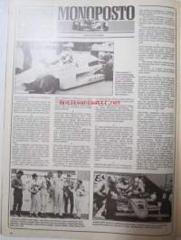 Vauhdin maailma 1985 nr 6 -mm. EM-rallicross Ahvenisto, Formula 1 Monaco ja Imola, MM-road racing Jarama, BMW 535M, Reaktiaikamittari, Yamaha 350 XT, SM-rata