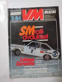 Vauhdin maailma 1984 nr 2 -mm. Alfa Romeo 33, Hannu MM vuosi, Lappilakki Quattro, Formula 1 maailma, F-1 kausi 83, Ärr-Ärr koneet koeajossa, Hydridi nimeltä