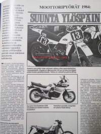 Vauhdin maailma 1984 nr 3 -mm. Speedway Jawa, F 1 maailma, Audi Sport, MP taulukko, Monte Carlo Walter Hill, Ruotsin ralli, Honda XL 600, Drag team, Kuukauden