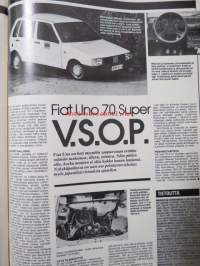 Vauhdin maailma 1984 nr 4 -mm. Saab Aero 16 turbo, Peugeot 205 GTI Formula 1 1984 Teamit kuskit autot radat, Portugalin MM-ralli, Williamsin uusi verstas, Geneven