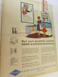 Kotiliesi 1960 nr 5, ( maaliskuu I) kesämökki riihestä, vanha esine elävöitttää nykykotia, vaurasta Seinäjokea