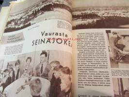 Kotiliesi 1960 nr 5, ( maaliskuu I) kesämökki riihestä, vanha esine elävöitttää nykykotia, vaurasta Seinäjokea