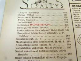 Kotiliesi 1960 nr 5, ( maaliskuu I) kesämökki riihestä, vanha esine elävöitttää nykykotia, vaurasta Seinäjokea