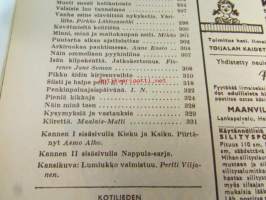 Kotiliesi 1960 nr 5, ( maaliskuu I) kesämökki riihestä, vanha esine elävöitttää nykykotia, vaurasta Seinäjokea