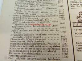 Kotiliesi 1960 nr 16,  elokuu itsenäisen naisen ammatteja - minusta tuli lankakauppias Aili Jokinen (Tampere), perintöesineitä oikeassa ympäristössä, kaulukset
