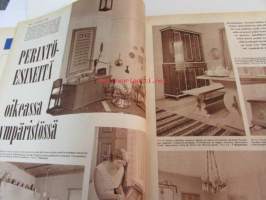 Kotiliesi 1960 nr 16,  elokuu itsenäisen naisen ammatteja - minusta tuli lankakauppias Aili Jokinen (Tampere), perintöesineitä oikeassa ympäristössä, kaulukset