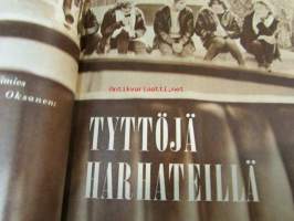 Kotiliesi 1960 nr 16,  elokuu itsenäisen naisen ammatteja - minusta tuli lankakauppias Aili Jokinen (Tampere), perintöesineitä oikeassa ympäristössä, kaulukset