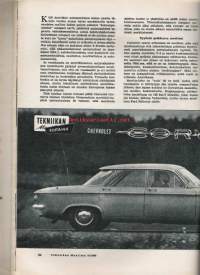 Tekniikan maailma  1960  / 10 (Koeajossa Chevrolet Corvair)