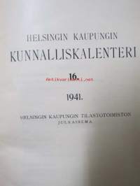 Helsingin kaupungin  kunnalliskalenteri 1941