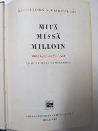 Mitä Missä Milloin 1961 MMM 1961