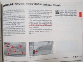 Fiat Brava owner handbook