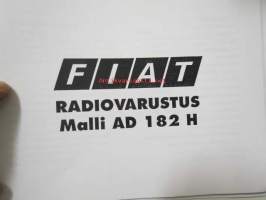 Fiat Brava käyttöohjekirja
