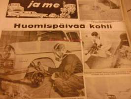 Koneviesti  1961 / 9 sis mm.Paketti ja farmariautot taulukko,kuvin.Puukkojen koetusselostus,14 kpl.Koneviestin öljysuosittelu.Pientraktorit(puutarhatraktorit)ym..