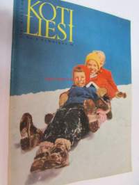 Kotiliesi 1961 nr 2, koti tarvitsee kellon, taidetohtori Aune Lindström, meidän tekee mieli ryijyä