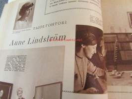 Kotiliesi 1961 nr 2, koti tarvitsee kellon, taidetohtori Aune Lindström, meidän tekee mieli ryijyä