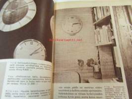Kotiliesi 1961 nr 2, koti tarvitsee kellon, taidetohtori Aune Lindström, meidän tekee mieli ryijyä