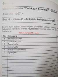 Tarkkaan huoltaen Audi A3 1997.