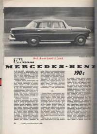 Tekniikan maailma  7/1963 ( Koeajossa Mrcedes-Benz 190 c - Honda 50 sport )