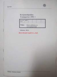 Korjausohjeiden Volkswagen Transporter 1991&gt;, Simos-suihkutus- ja sytytysjärjestelmä moottorin tunnukset AET.