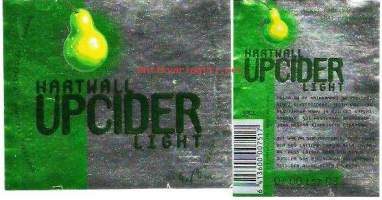 Upcider Light  -siiderietiketti,  viinaetiketti