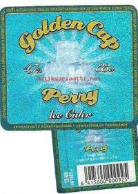 Golden Cap Ice Cider  - siiderietiketti,  viinaetiketti