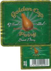 Golden Cap Perry - siiderietiketti,  viinaetiketti