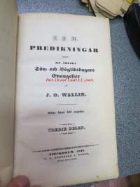 Predikningar öfver De Årliga sön- och högtidsdagars evangelier af J.O. Wallin - efter hans död utgifna I-III