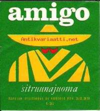 Amigo-  juomaetiketti tuote-etiketti
